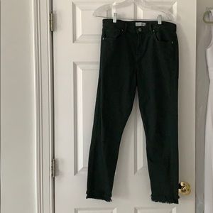 LOFT dark green jeans